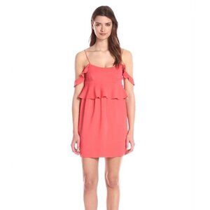 Rachel‎ Zoe Women's Bridget Cold Shoulder Ruffle Dress Size 8